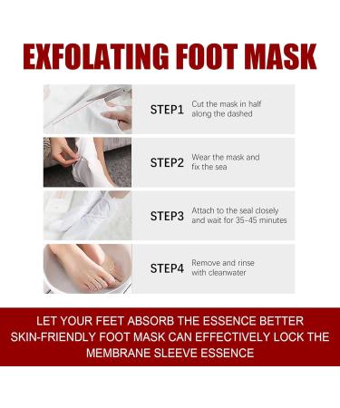 Bexdug Foot Peeling Mask - Exfoliating Peeling Socks for Soft Smooth Feet | Moisturizing Treatment & Dead Skin Remover | Heel Repair | 1 Piece - Buy Online on SooperMarket.com