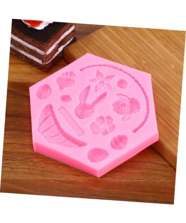 NAMOARLY Set Easter Cooking Supplies DIY Baking Cake Ice Cube Trays Cartoon Shape Easter Cookie Mould Silicone Fondant Easter Party Favor Supplies Nonstick Gummy Molds Candy Chocolate medium Pink - Buy Online on SooperMarket.com