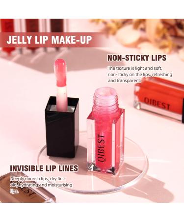 Glow Reviver Lip Oil | Nourishing Tinted Crystal Jelly Lip Glow | Hydrating Non-Sticky Lip Care | Long-Lasting Plumping Lip Gloss for Dry Lips - Buy Online on SooperMarket.com