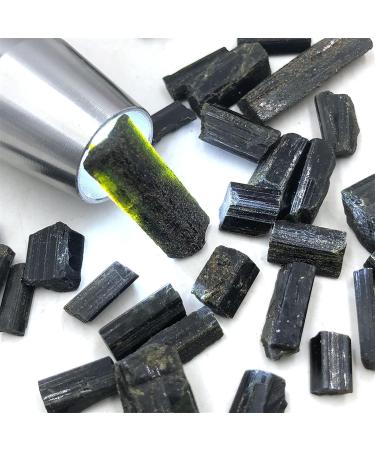 Natural Crystal Rough 10g Raw Natural Green Tourmaline Schorl Crystal Gem Original Specimen Rough Stone Jewelery Making - Buy Online on SooperMarket.com