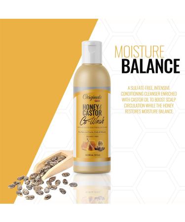 Africa's Best Originals Castor Hair Co-Wash for Natural Curls & Waves - Sulfate-Free Honey 12 Fl Oz | International Shipping - Buy Online on SooperMarket.com