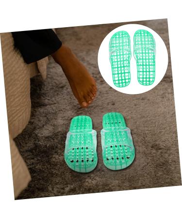 MAGICLULU 2 Pairs Slippers Quick Drying Shower Slippers Green Home Indoor Slippers Non Dorm Shoes Gym Foot Spa Soak Tub Shower Footware Massaging Travel Pvc Household Plastic Barrel 23x9cm 6x2pcs Greenx2pcs - Buy Online on SooperMarket.com