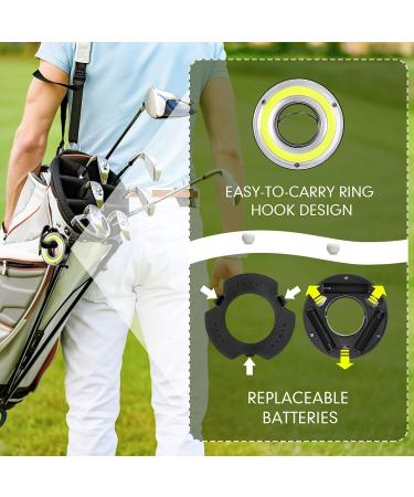 Retisee Glow Golf Hole Lights Set - 4 Pcs LED Glowing Golf Hole, Putting Green Flags, Poles, Light Up Cups for Night Play - Buy Online on SooperMarket.com