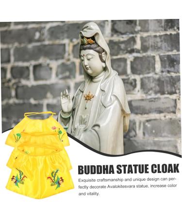 Alipis 3pcs Buddha Shawl Buddha Sculpture Shawl Temple Supplies Hindu Statue Cloak Statue Shawls Fabric Bodhisattva Cloak Desk Topper Altar Creative Cloak Cloth Buddha Statue Crystal 37.5X22.5cm - Buy Online on SooperMarket.com