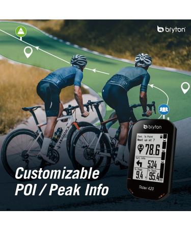 Buy Bryton Rider 420 Wireless GPS Bike Computer - Route Tracking Street Navigation & Multi-Language Support - Buy Online on SooperMarket.com