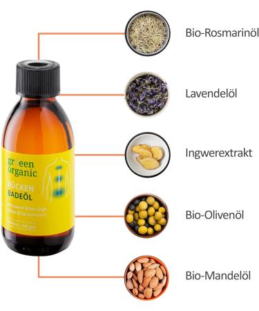 Gr eeen Organic Back Bathing Oil - Relaxation for Body & Mind | Prof. Dr. Dietrich Gr nemeyer - 150 ml - Buy Online on SooperMarket.com