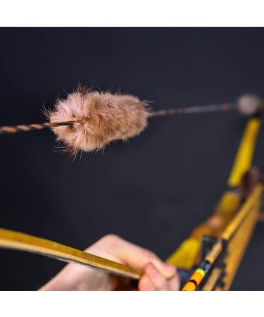 Shatterproof Beaver Fur Bowstring Silencers for Recurve & Longbow - Archery Essential - Buy Online on SooperMarket.com