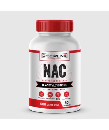 DISCIPLINE NAC (N-Acetyl cysteine) - 500mg - 60 Capsules