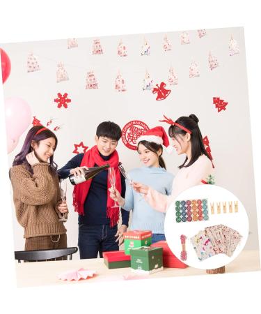 Anneome 1 Set Christmas Bag Calendars Christmas Sto The Xmas Hanging Bag Container Elk - Buy Online on SooperMarket.com