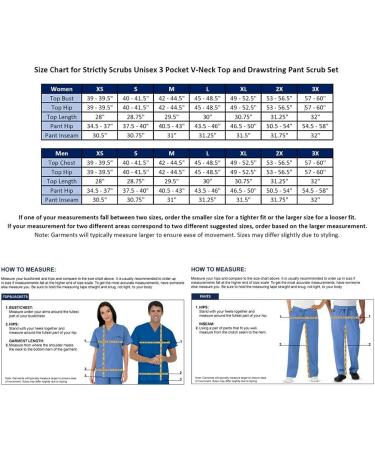 Strictly Scrubs Unisex Scrub Set - XX-Large Black (XS-3X, 14 Colors) - Buy Online on SooperMarket.com