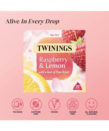 Twinings Raspberry & Lemon Tea Bags 20 each (Pack of 2) - Buy Online on SooperMarket.com