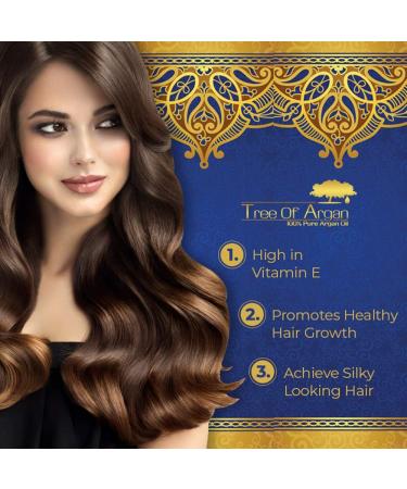 Tree of Argan Pure Argan Oil 100ml - High Quality Natural Moisturizer for Skin Hair & Nails - Rich in Vitamin E - Buy Online on SooperMarket.com