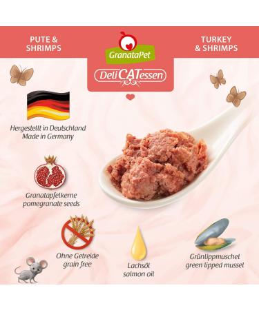 Granapet Delicatesse Pute & Shrimps - Grain-Free Gourmet Cat Food (6 x 85g) - Premium Wet Food for Cats - Buy Online on SooperMarket.com