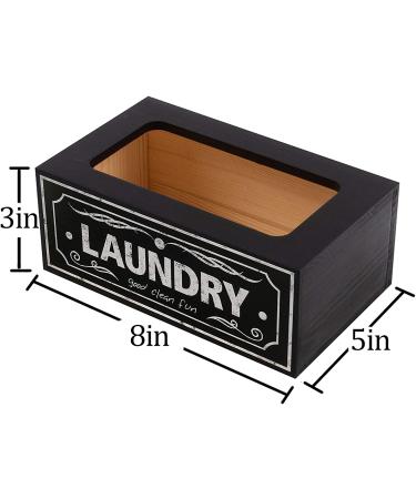UCUDI Laundry Softener Dispenser Cover & Dryer Sheets Holder Wall Art Decor - Black - Buy Online on SooperMarket.com