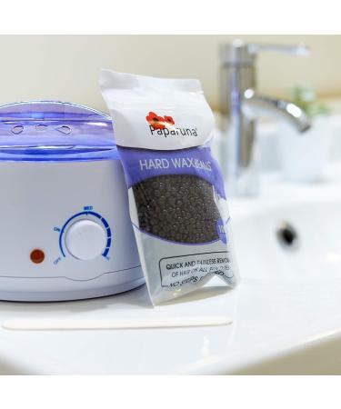 Hard Wax Beans Chocolate by Paparuna 100g Bag Wax Warmer Beads - for Hair Removal Bikini/Body/Leg/Back/Face/Chest/Facial/Eyebrow/Nose/Brazilian - Buy Online on SooperMarket.com