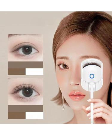 Heated Eyelash Curler Electric Lash Curler Rechargeable 2 Heating Modes Quick Curling Long Lasting Eye Lash Curler Eye Treatment Makeup Kit for Women Girls - Buy Online on SooperMarket.com