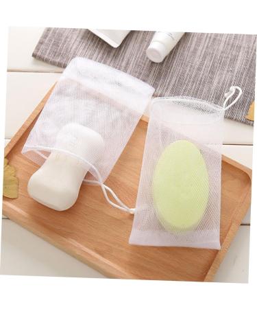 Mikinona 100 Pcs Soap Foam Net Body Bar Soap Exfoliating Soap Pouch Loofah Soap White or - Buy Online on SooperMarket.com