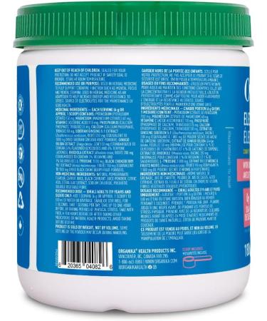 Organika Electrolytes Focus - Pomegranate Flavor Electrolytes Powder for Enhanced Concentration Focus and Cognitive Stamina - Sugar Coffee-Free Hydration - 180g - 30 servings - Buy Online on SooperMarket.com
