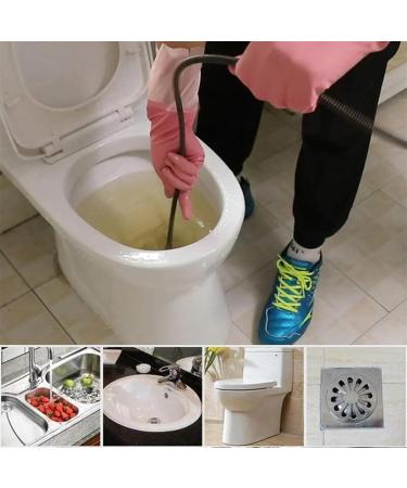 Spring Pipe Dredging Tools | Ultimate Drain Cleaner for Clogged Sinks Basins & Toilets International Shipping Available - Buy Online on SooperMarket.com
