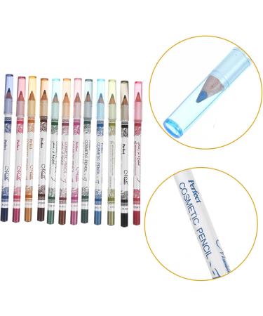 CIMAXIC 12pcs Eyeliner Lip Colour Liner Eye Pencil Eyeshadow Cosmetic Pen Makeup - Buy Online on SooperMarket.com