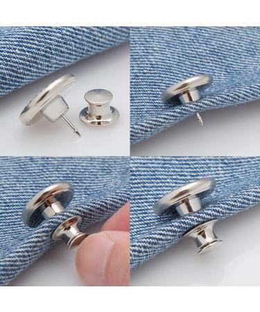 6PCS Perfect Fit Instant Button  Instant Buttons  Jean Replacement Buttons Removable Button No Sew Buttons to Extend or Reduce an Inch to Any Pants Waist in Seconds! 6PCS 6pcs-g - Buy Online on SooperMarket.com
