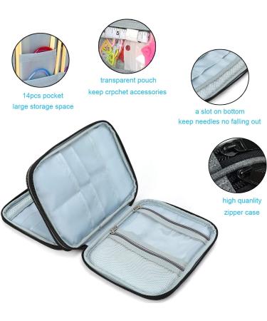 Knitting Needles Case - Zipper Storage Organizer Bag for Various Needles & Accessories - Buy Online on SooperMarket.com