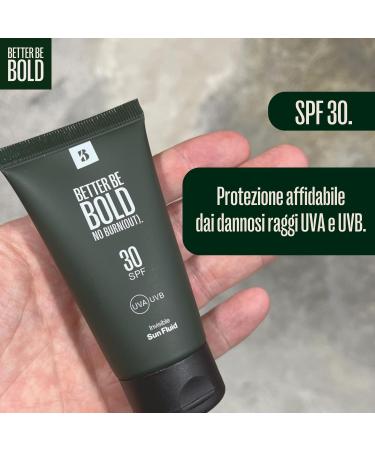 BETTER BE BOLD SPF 30 matting sun fluid for baldness and face. Sun protection with UVA and UVB filters. Waterproof absorbs quickly. Coral friendly and fragrance-free. Made in Germany - Buy Online on SooperMarket.com