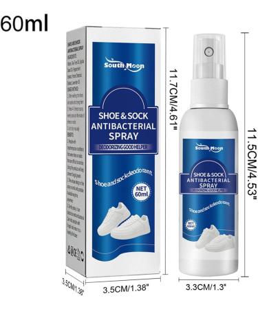 Moukkey Shoe Deodorizer Spray - 2.11 oz Plant-Based Foot Odor Remover | Multi-Purpose Shoe Odor Control for Sneakers, Boots, and Sandals - Buy Online on SooperMarket.com
