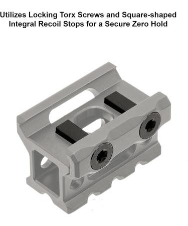 UTG Unisex Super Slim Picatinny Riser Mount - 0.83 Height 3 Slots Black - Ideal for International Shipping - Buy Online on SooperMarket.com