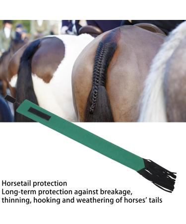 Tail Bag with Fringe Horse Tail Protector Guard Nonwoven Fabric Waterproof Breathable Horse Tail Bag (Green) - Buy Online on SooperMarket.com