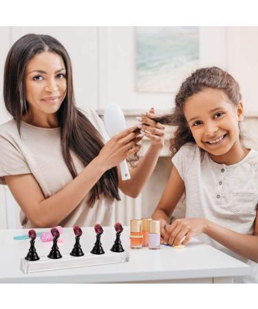 Acrylic Nail Display Stand Set - Training Fingernail Holder for Manicure Tools (Gold & Silver) | Perfect for Salons & DIY - Buy Online on SooperMarket.com