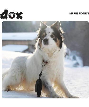 Buy DDOXX Black Dog Leash - Reflective Nylon Bite-Proof 4M Up to 10kg - Stable Roller Break & Lock System | International Shipping - Buy Online on SooperMarket.com