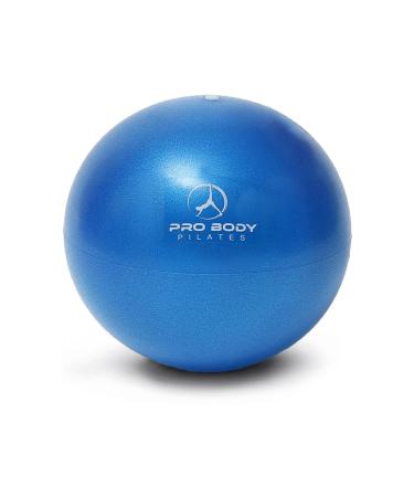 ProBody Pilates Mini Exercise Ball - 9 Inch Small Bender Ball for Stability, Barre, Pilates, Yoga, Balance, Core Training, Stretching and Physical Therapy with Workout Guide Blue