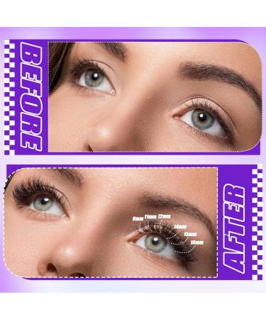 DNSGOOR DIY Lash Extension Kit 840Pcs D Curl Individual Lash Clusters Eyelashes Extension Set with Mirror Lash Storage Box Lash Bond&Seal Glue Remover Tweezers Lash Brush Applicator A-Lash Kit 30-60D - Buy Online on SooperMarket.com