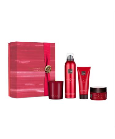 ITUALS Gift Set for Women by The Ritual of Ayurveda Size M With Indian Rose and Sweet Almond Oil Soothes and Nourishes