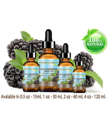 Botanical Beauty Black Raspberry Seed Oil - 100% Pure Natural & Cold Pressed - 2 Fl. oz. for Face Skin Hair Lips & Nails - International Shipping Available - Buy Online on SooperMarket.com