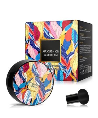 Whalegrass Air Cushion CC Cream Whale Grass Make Up Mushroom Head Air Cushion CC Cream - BB Cream Foundation Makeup Moisturizing Concealer Makeup Long Lasting Matte Easy to Apply (Natural) 20.00 g (Pack of 1) Natural