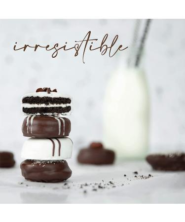 Vegan Gluten Free Chocolate Covered Cookies Gift Basket | Handcrafted Gourmet Treats for Holidays | Perfect for Hostess and Corporate Gifts | 12 Count | Kosher Certified | Black Marble Design - Buy Online on SooperMarket.com