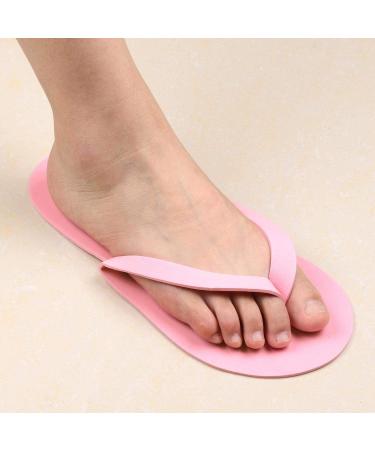 24 Pair Disposable Flip Flops Foam Slippers for Kid Parties | Toe Separators Bulk included - Random Color - Tbestmax - Buy Online on SooperMarket.com