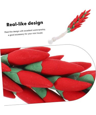 KOMBIUDA Simulation Chili Props Chili Skewers Models Vegetables Toy Peppers Layout Scene Decor Home Decor Decorations Artificial - Buy Online on SooperMarket.com