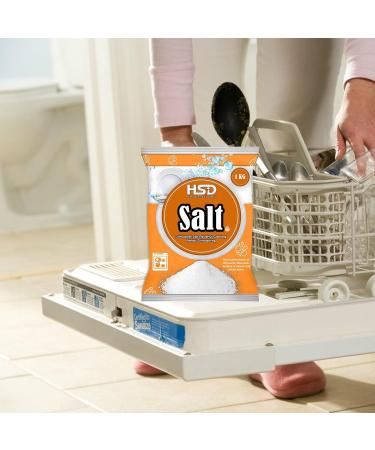 HSD Dishwasher Salt Powerful Cleaning Dishwasher Salt 1kg 2pack - Buy Online on SooperMarket.com