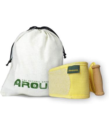 100% Natural Egyptian Back Loofah with Wooden Handle - Eco-Friendly & Non-Toxic - 4 X 31 - Buy Online on SooperMarket.com