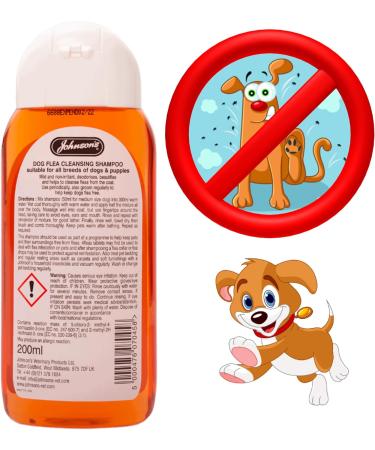 Dog Flea Cleansing Bundle | Johnsons Flea Shampoo for Dogs and Puppies from 12 Weeks 1x 200ml | Healthy Treats Flea Guard 1x 70g | Grooming and Flea Care Comb x1 | 1x Squeaky Donut Toy - Buy Online on SooperMarket.com