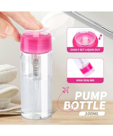Fandamei Nail Polish Remover Tools Set - 500 Cotton Pads Pink Nail Clips Stainless Steel Shaver Nail Files & Brush - Perfect for Gel Nails - Buy Online on SooperMarket.com