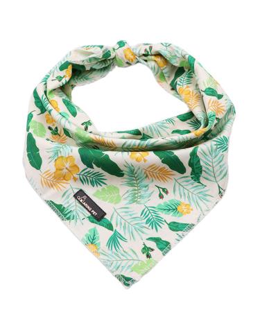 ARING PET Dog Bandana Cotton Leaf Dog Bandanas Dog Triangle Bibs Neckerchief for Small and Large Dogs and Cats L Leaf