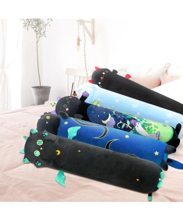 Mewaii 90cm Black Plush Cat Toy | Cuddly Long Kittens with Big Eyes - Perfect Gift & Soft Pillow - Buy Online on SooperMarket.com