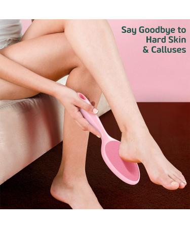 Sunivaca Glass Callus Remover Foot File - 2-Sided Pedicure Tool for Soft Feet - Pink - Buy Online on SooperMarket.com