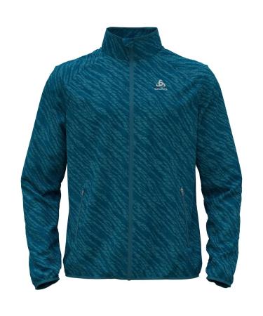 Odlo Men's Essentials Light Print_313952 Running Jacket (1 Pack) L Saxony blue