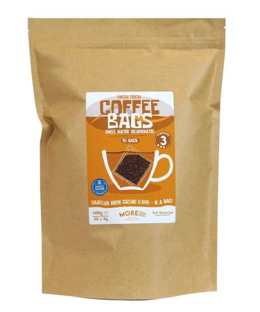 Moreish Decaf Coffee Bags - Swiss Water Decaffeinated (50 Coffee Bags)