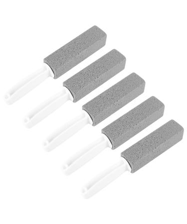 Knadgbft 5Pcs Pumice Cleaning Stone with Handle Toilet Bowl Cleaning Brush Cleaner Hard Water Ring Remover
